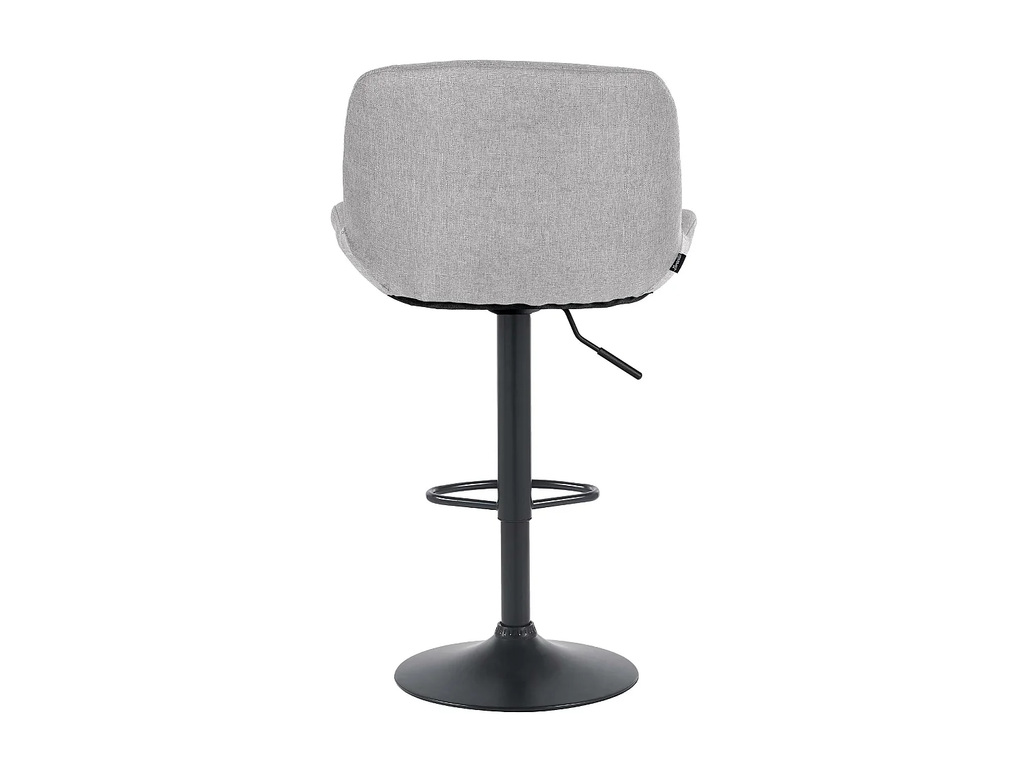 Lot de 2  Tabouret de bar - Tissu - Gris clair - Solon