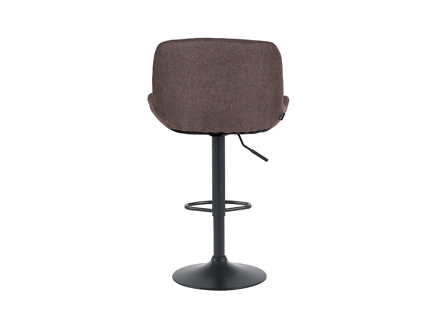Lot de 2  Tabouret de bar - Tissu - Marron foncé - Solon