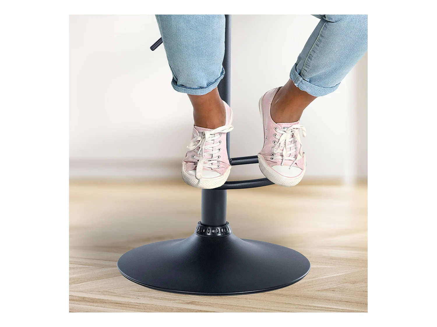 Lot de 2  Tabouret de bar - Velours - Crème - Solon