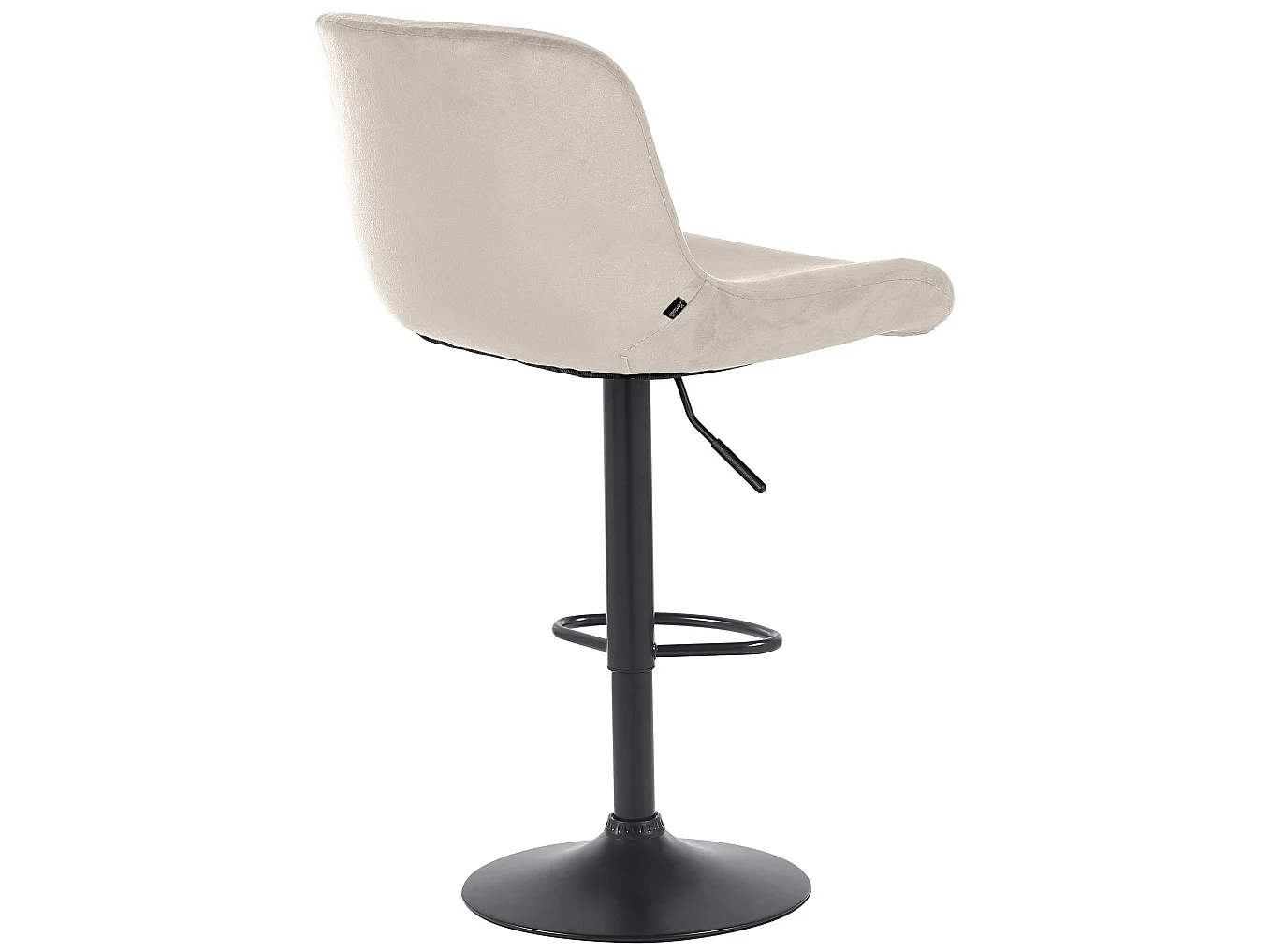 Lot de 2  Tabouret de bar - Velours - Crème - Solon