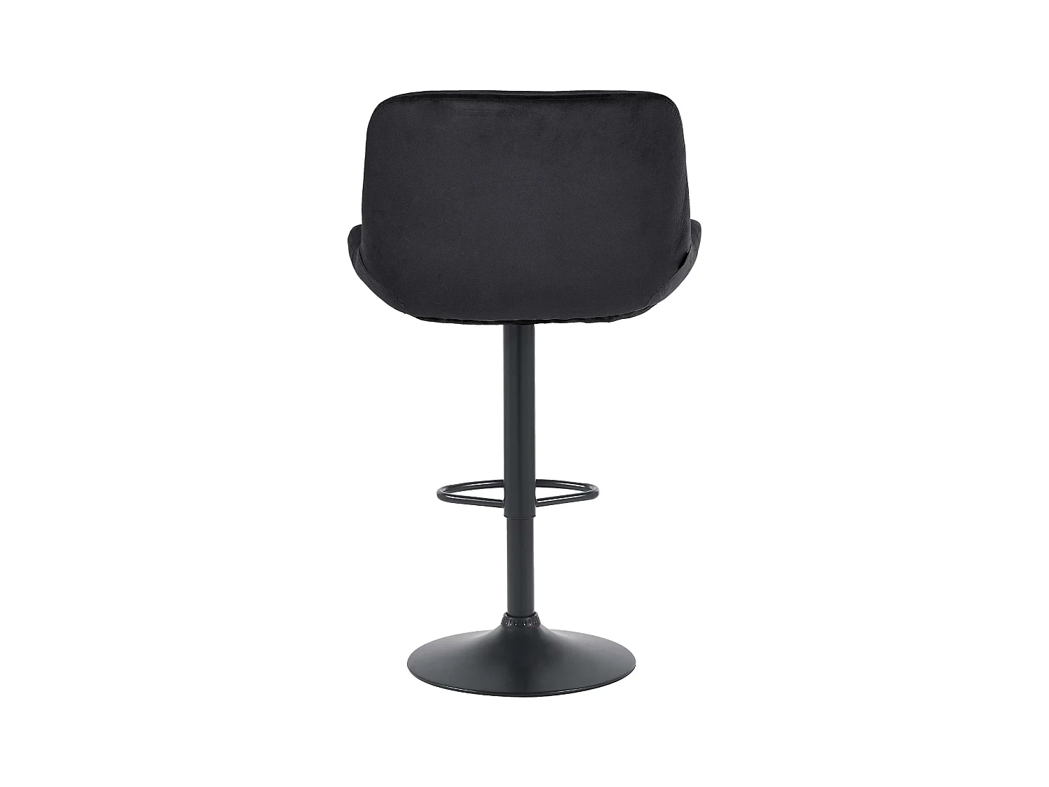 Lot de 2  Tabouret de bar - Velours - Noir - Solon