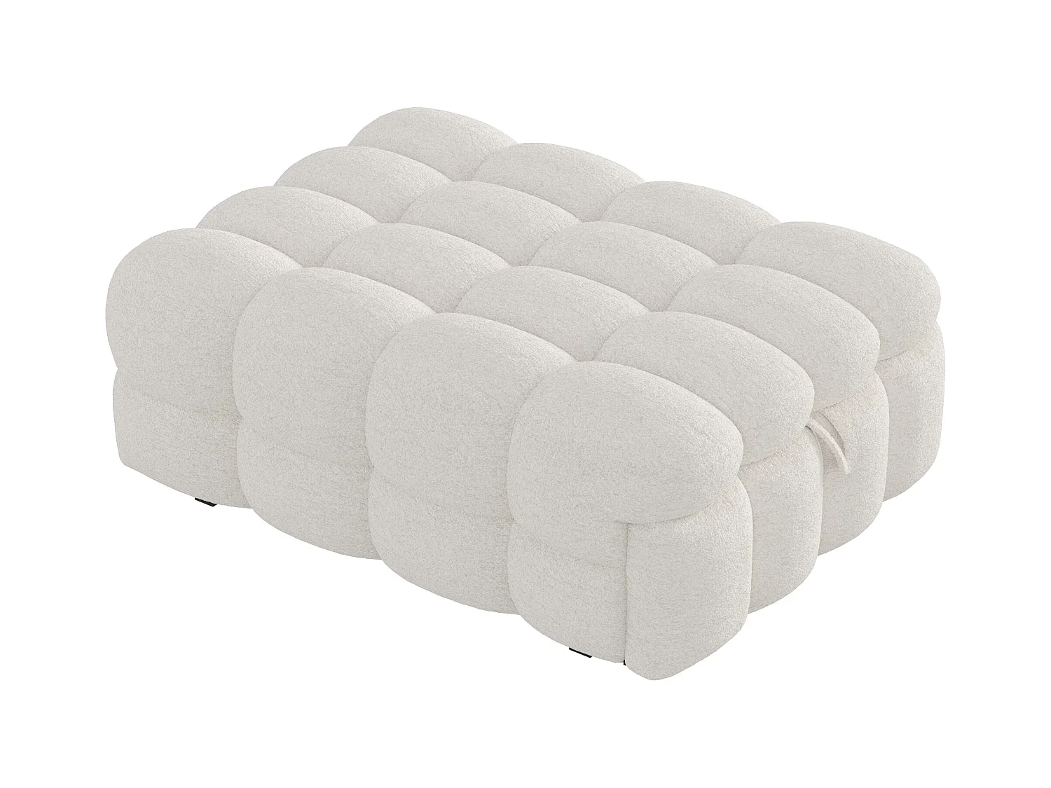 Lit rembourré - Ottoman 2 en 1 - Canapé-lit pliant - Lit simple - beige