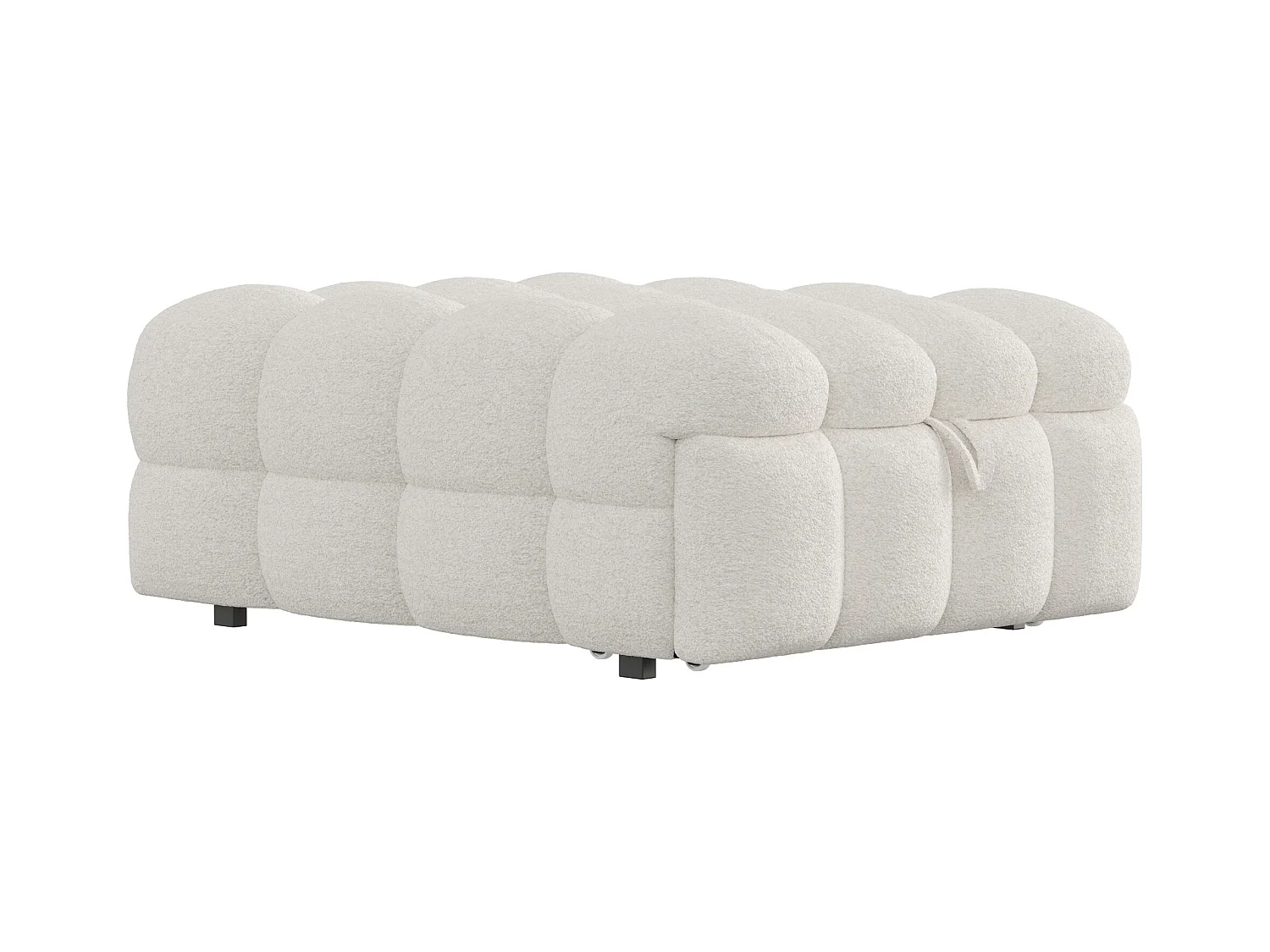 Lit rembourré - Ottoman 2 en 1 - Canapé-lit pliant - Lit simple - beige