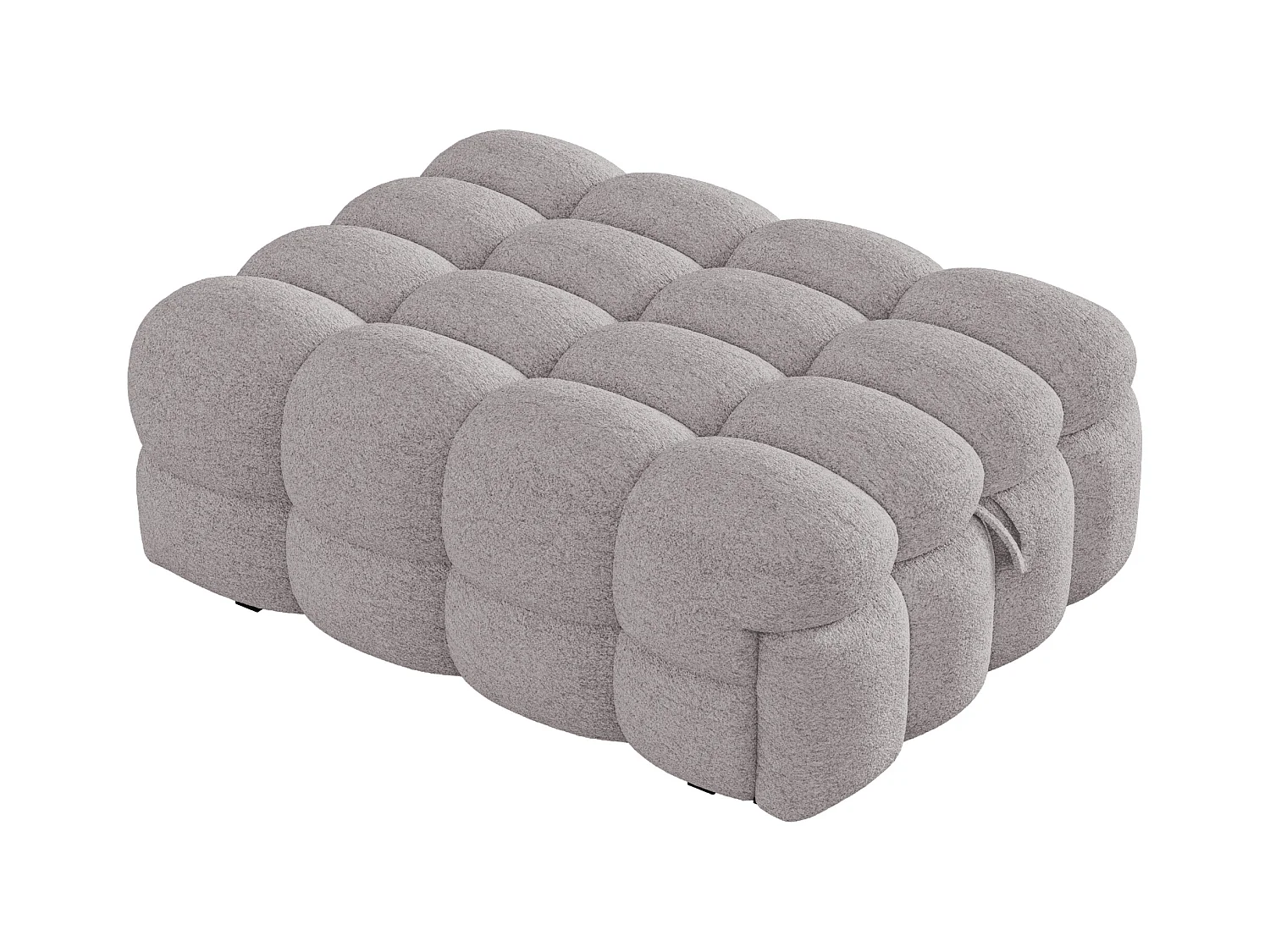 Cama plegable acolchada - Otomana 2 en 1 - Sofá cama plegable - Cama individual - Gris
