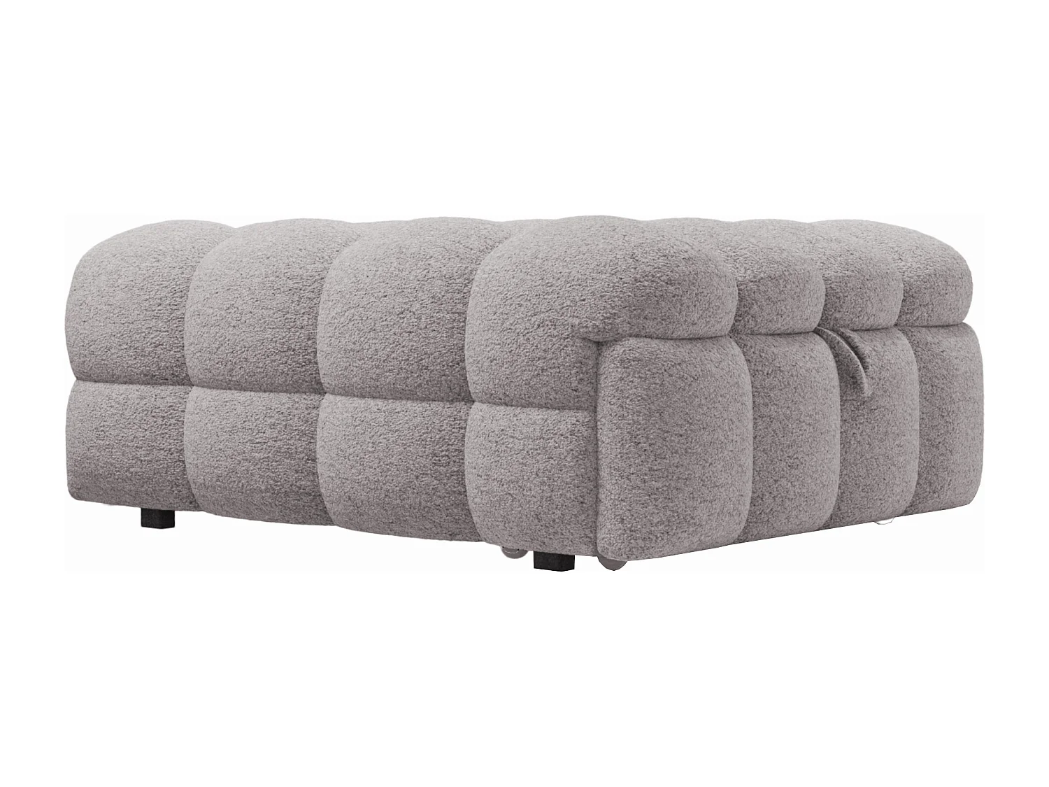 Lit rembourré - Ottoman 2 en 1 - Canapé-lit pliant - Lit simple - Gris