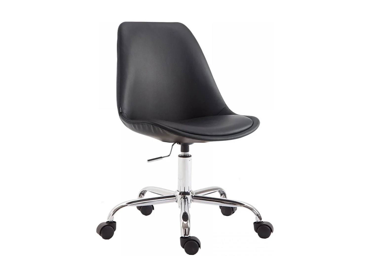 Chaise de bureau - Similicuir & Antique - Noir - Toulouse