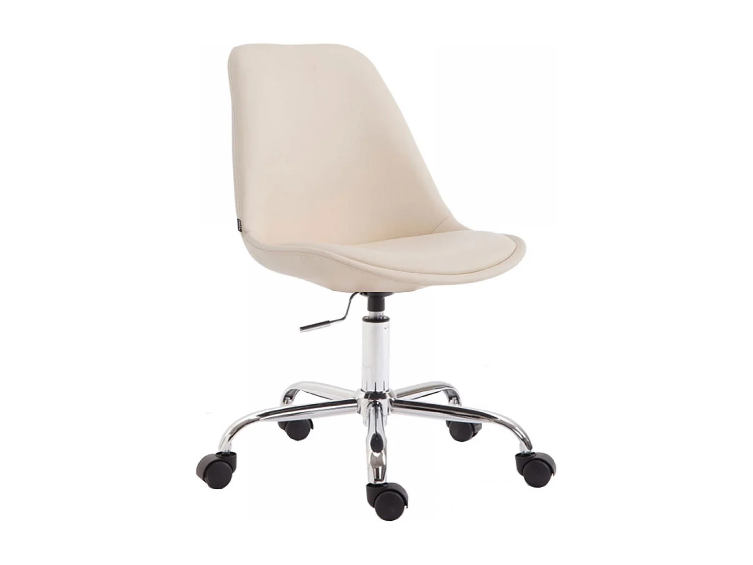 Chaise de bureau - Similicuir & Antique - Crème - Toulouse