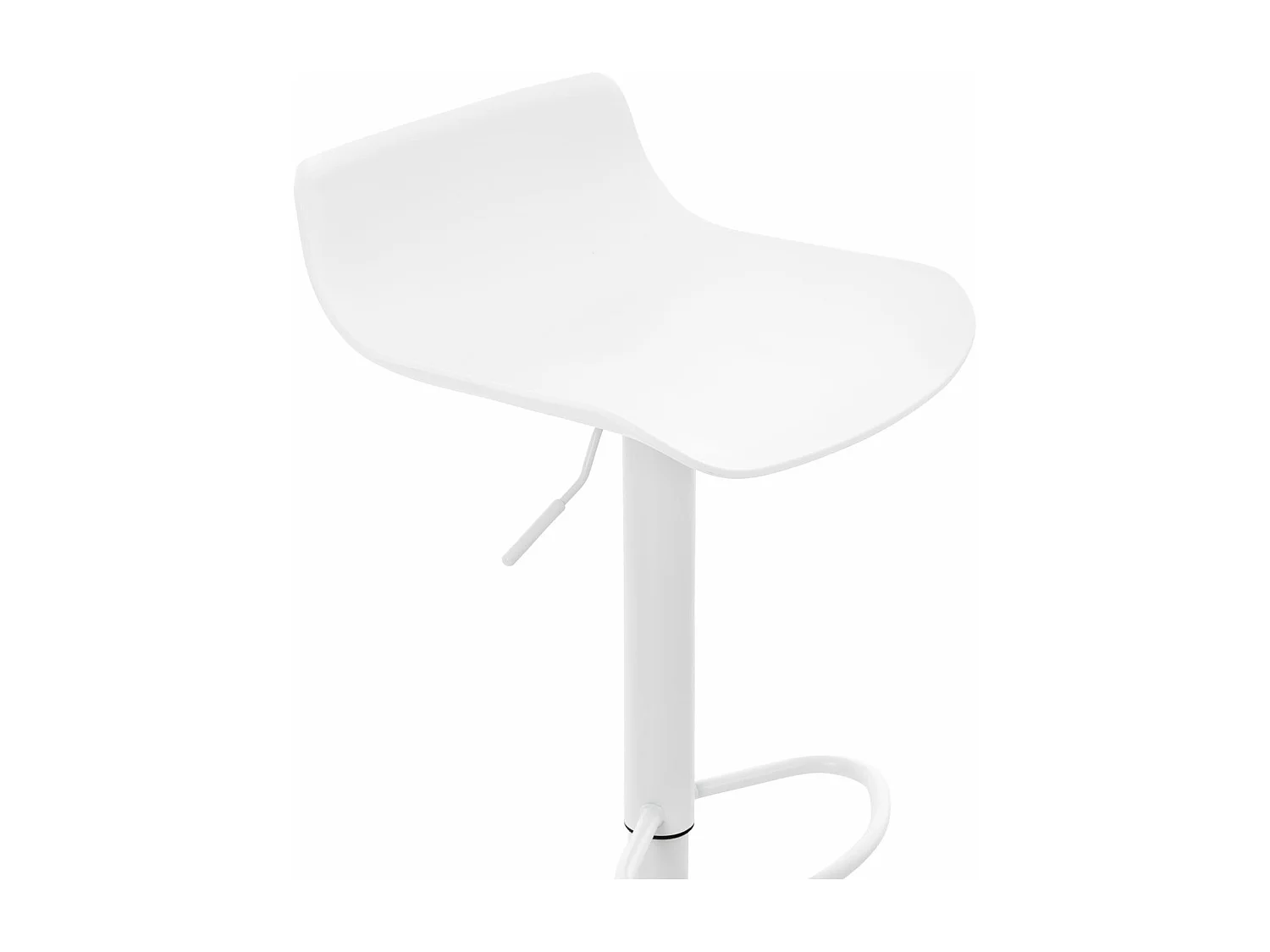 Lot de 2 Ensemble table de bar - Plastique - Blanc - Fernie
