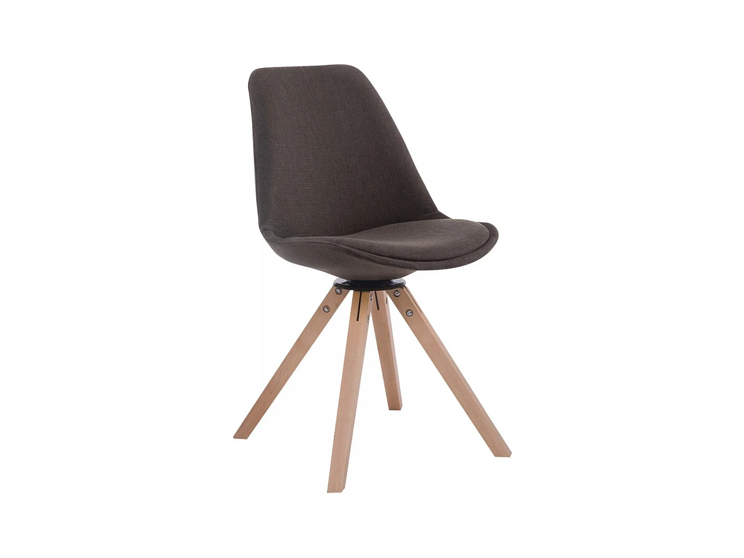 Eetkamerstoelen - Stof & natura - donkergrijs - Troyes