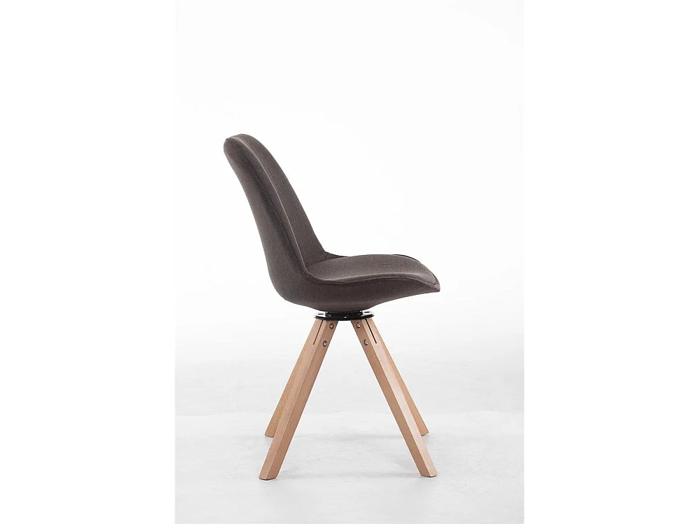 Eetkamerstoelen - Stof & natura - donkergrijs - Troyes
