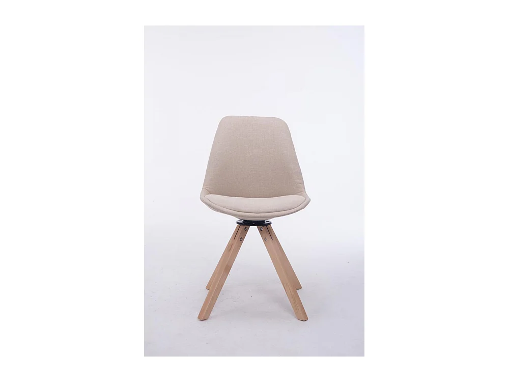 Eetkamerstoelen - Stof & natura - creme - Troyes