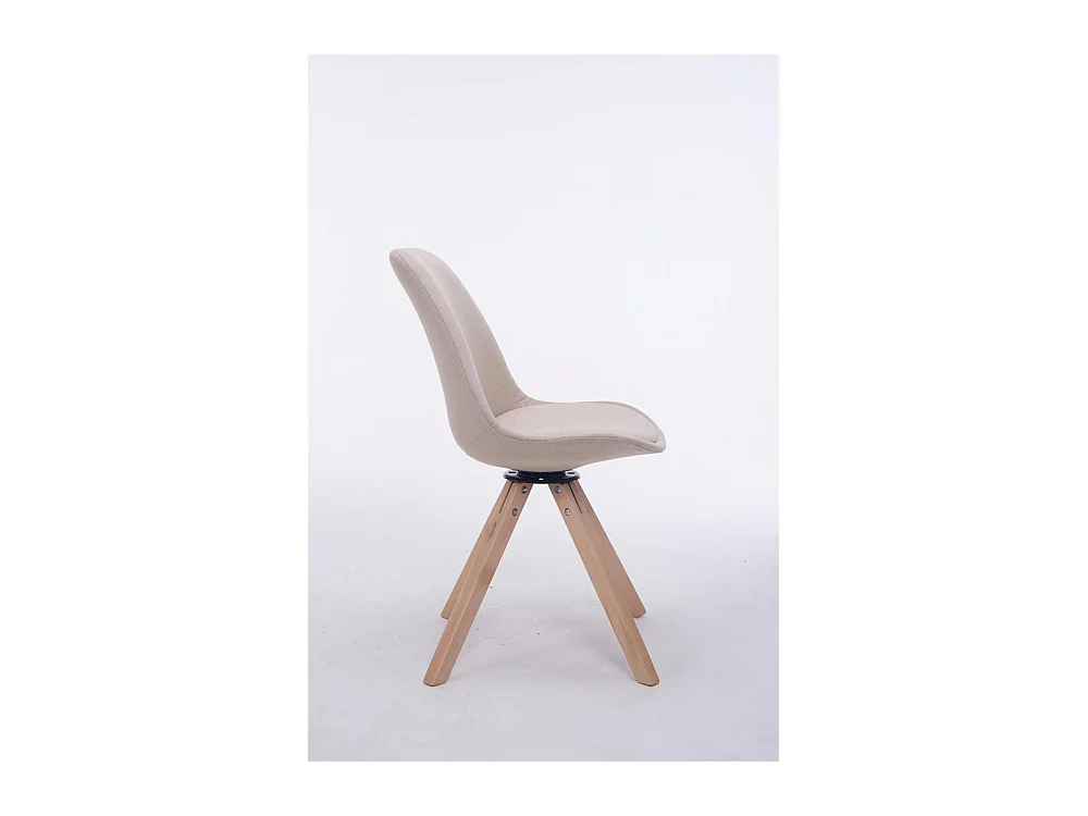 Eetkamerstoelen - Stof & natura - creme - Troyes