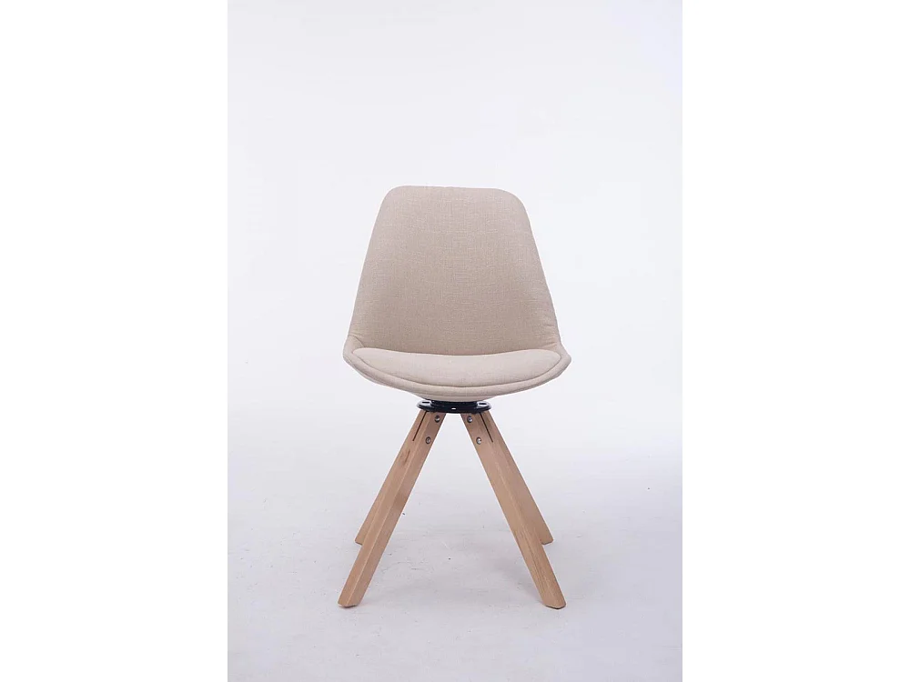 Esszimmerstuhl - Stoff & natura - creme - Troyes