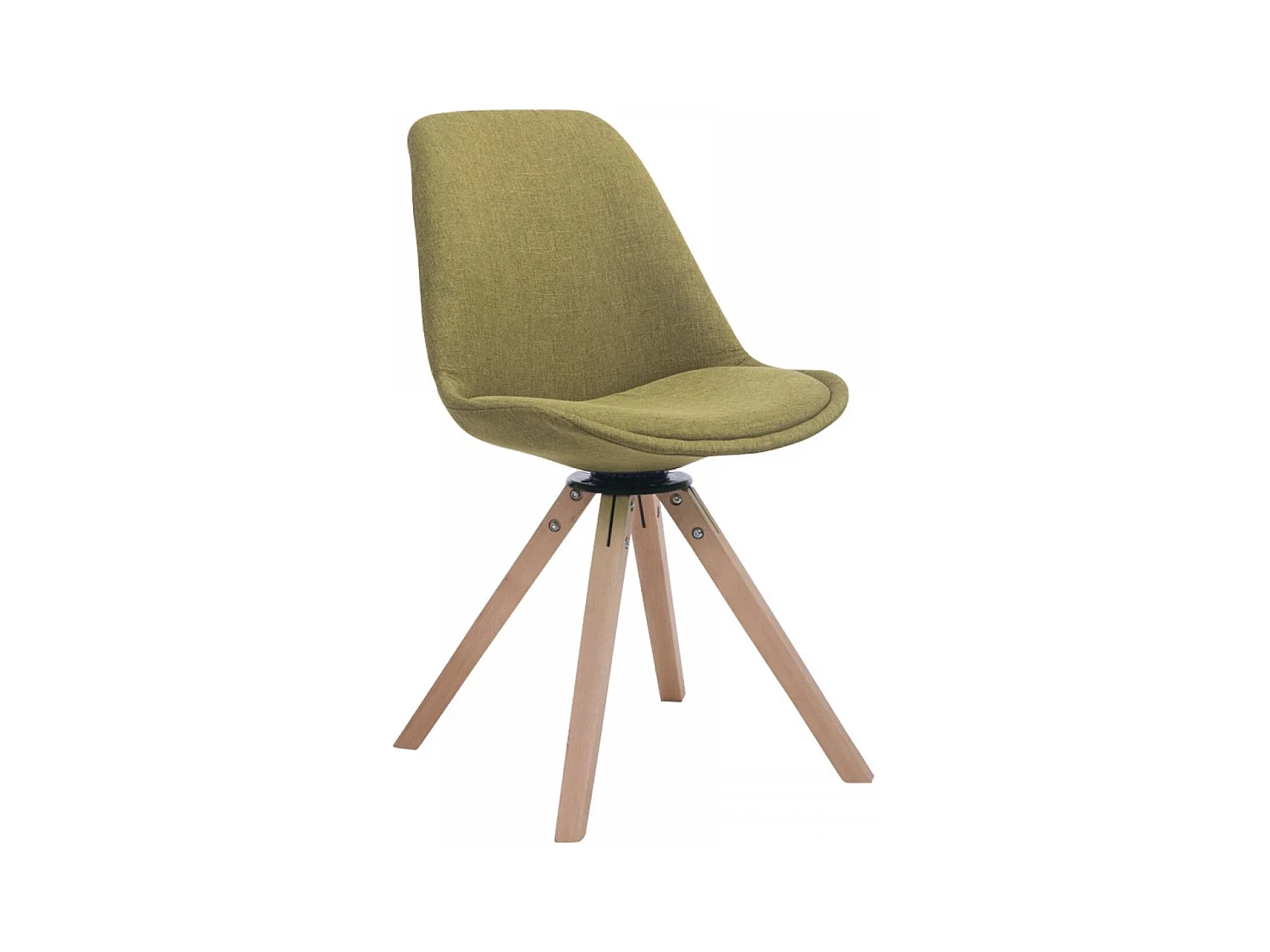 Eetkamerstoelen - Stof & natura - groen - Troyes