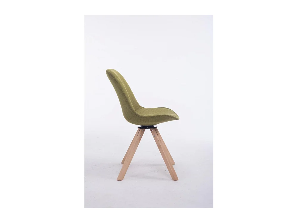 Eetkamerstoelen - Stof & natura - groen - Troyes
