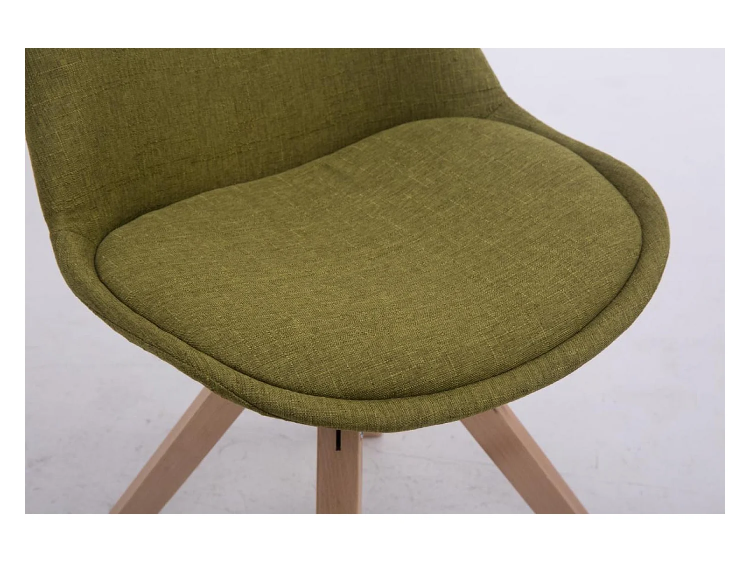 Eetkamerstoelen - Stof & natura - groen - Troyes