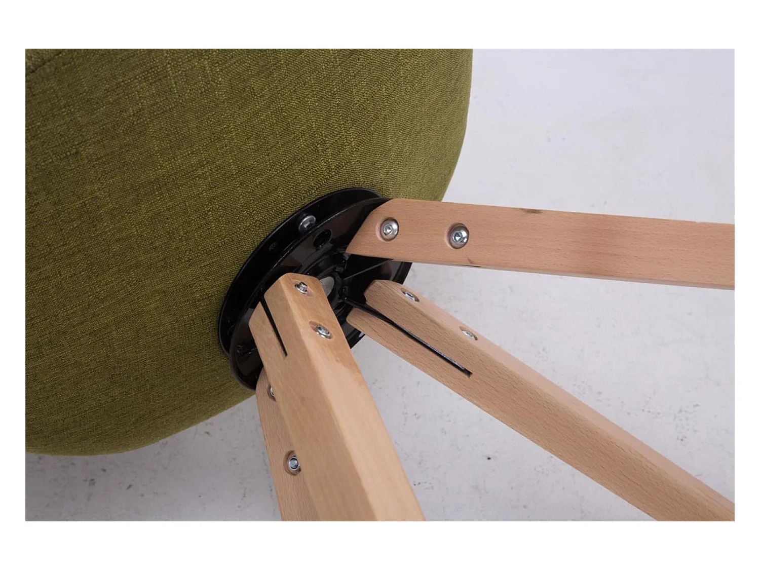 Eetkamerstoelen - Stof & natura - groen - Troyes