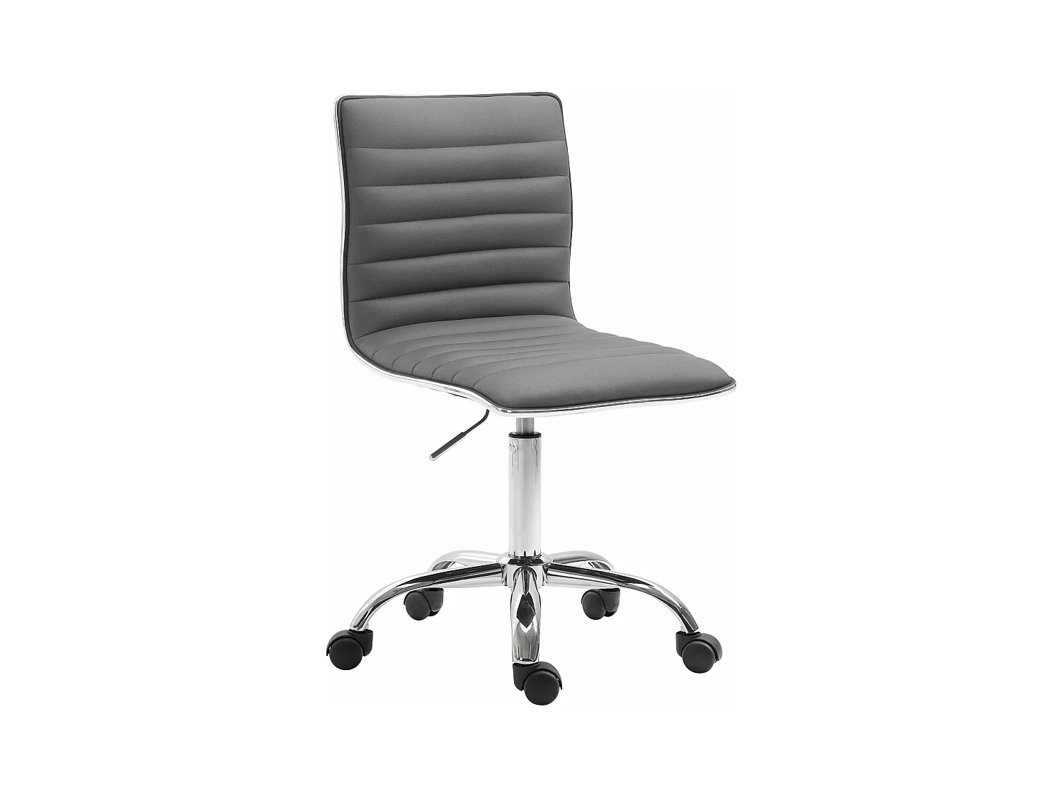 Tabouret de bureau - Similicuir - Gris - Alamosa