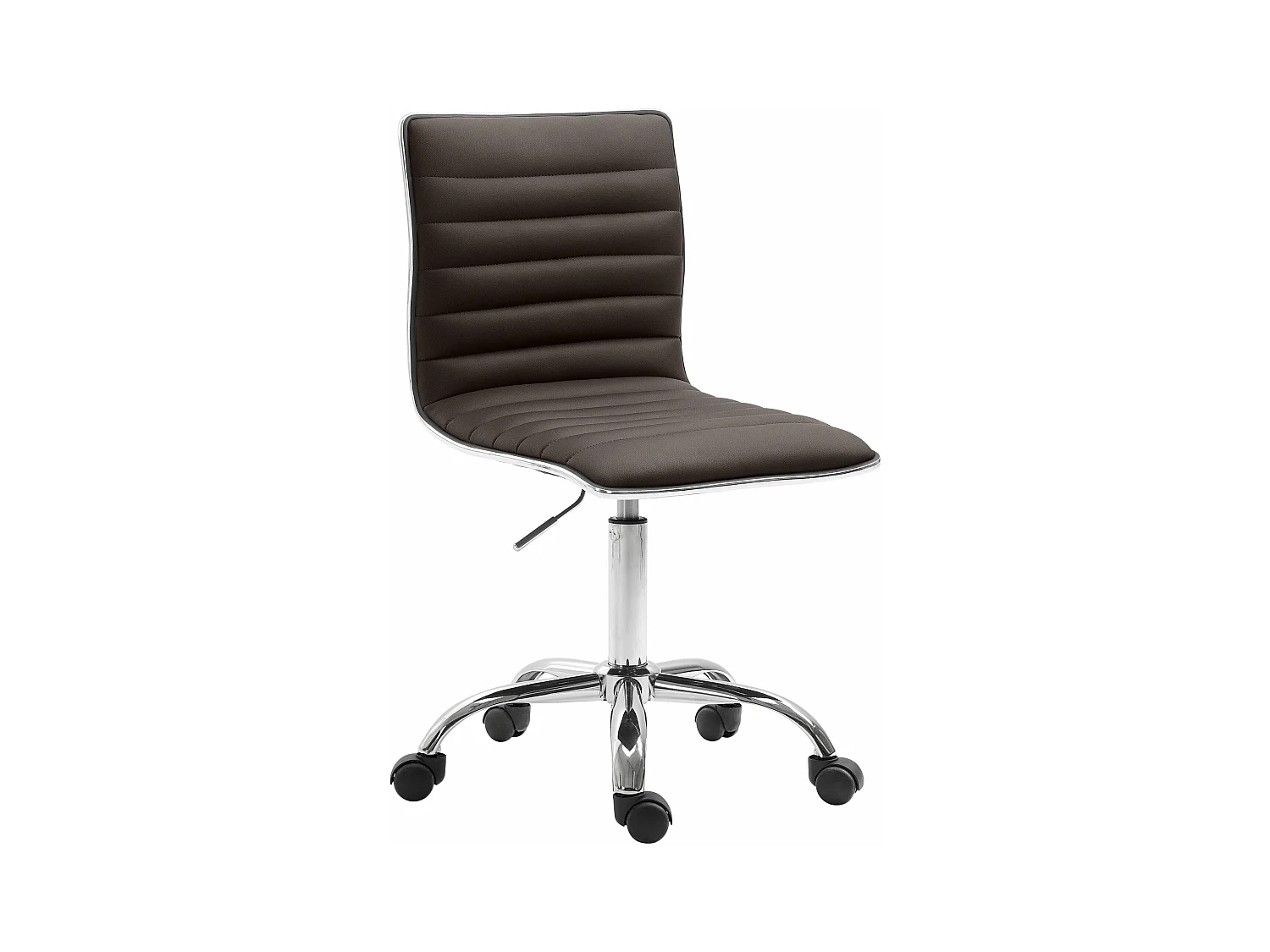 Tabouret de bureau - Similicuir - Marron - Alamosa