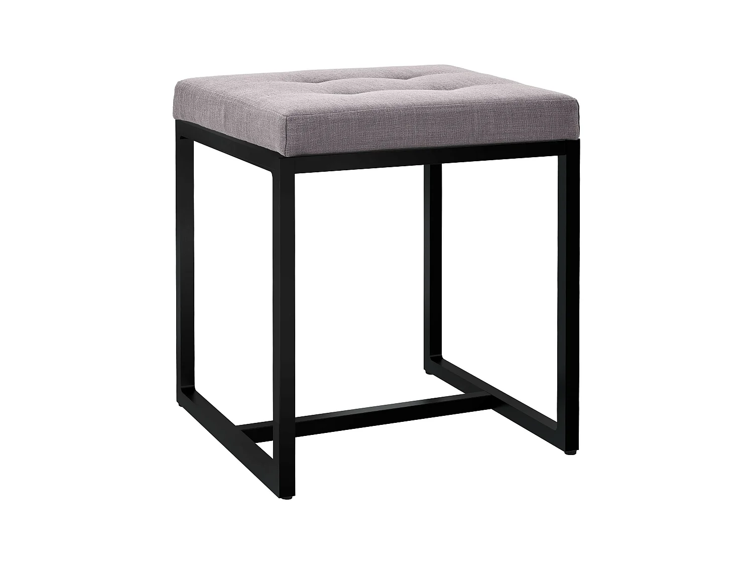 Tabouret - Tissu - Gris - Barci
