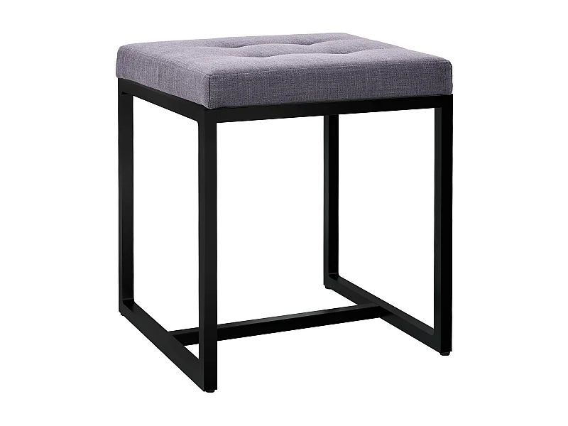 Tabouret - Tissu - Gris foncé - Barci