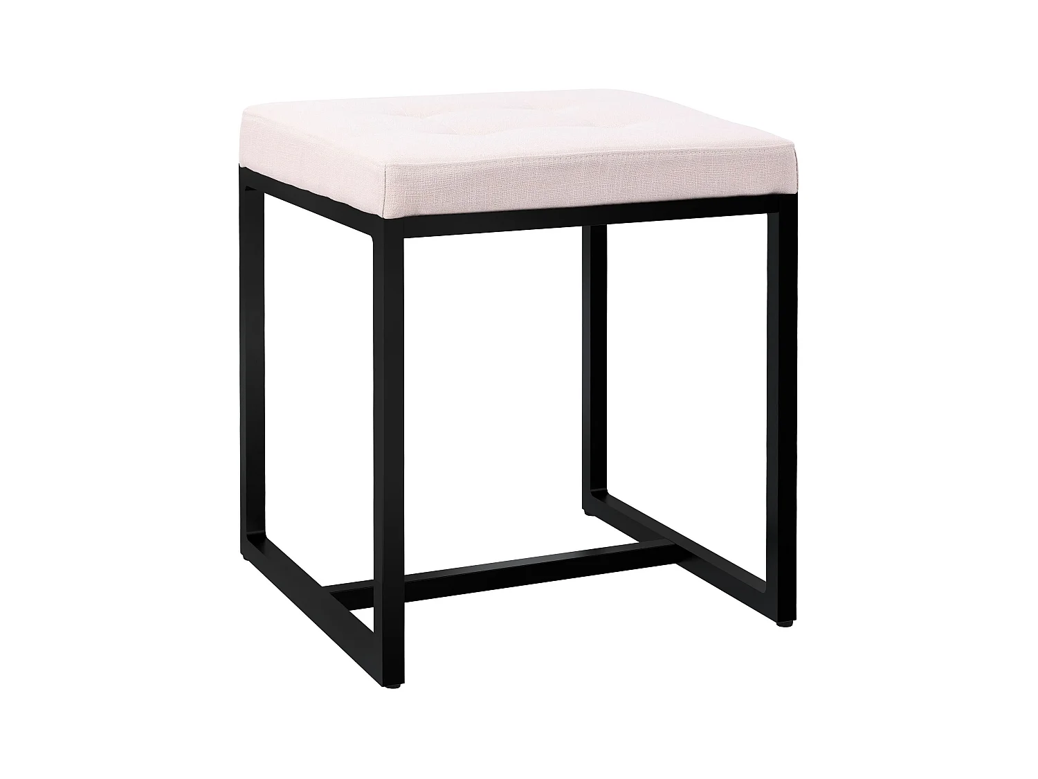 Tabouret - Tissu - Crème - Barci