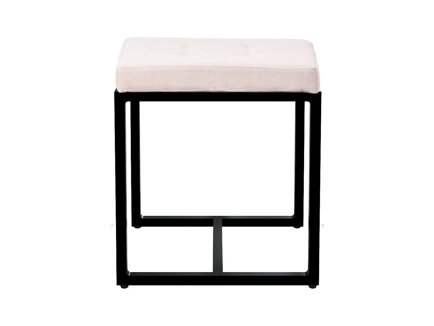 Tabouret - Tissu - Crème - Barci