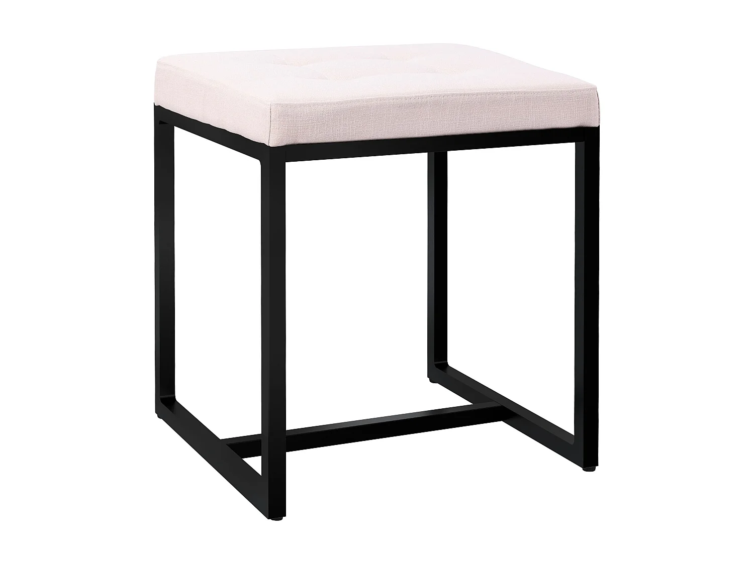 Tabouret - Tissu - Crème - Barci