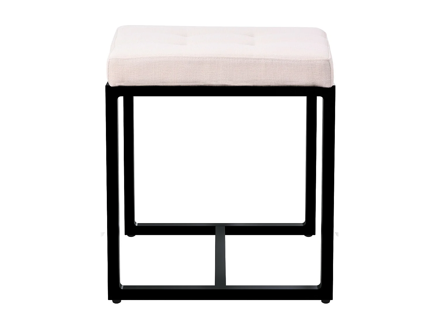 Tabouret - Tissu - Crème - Barci