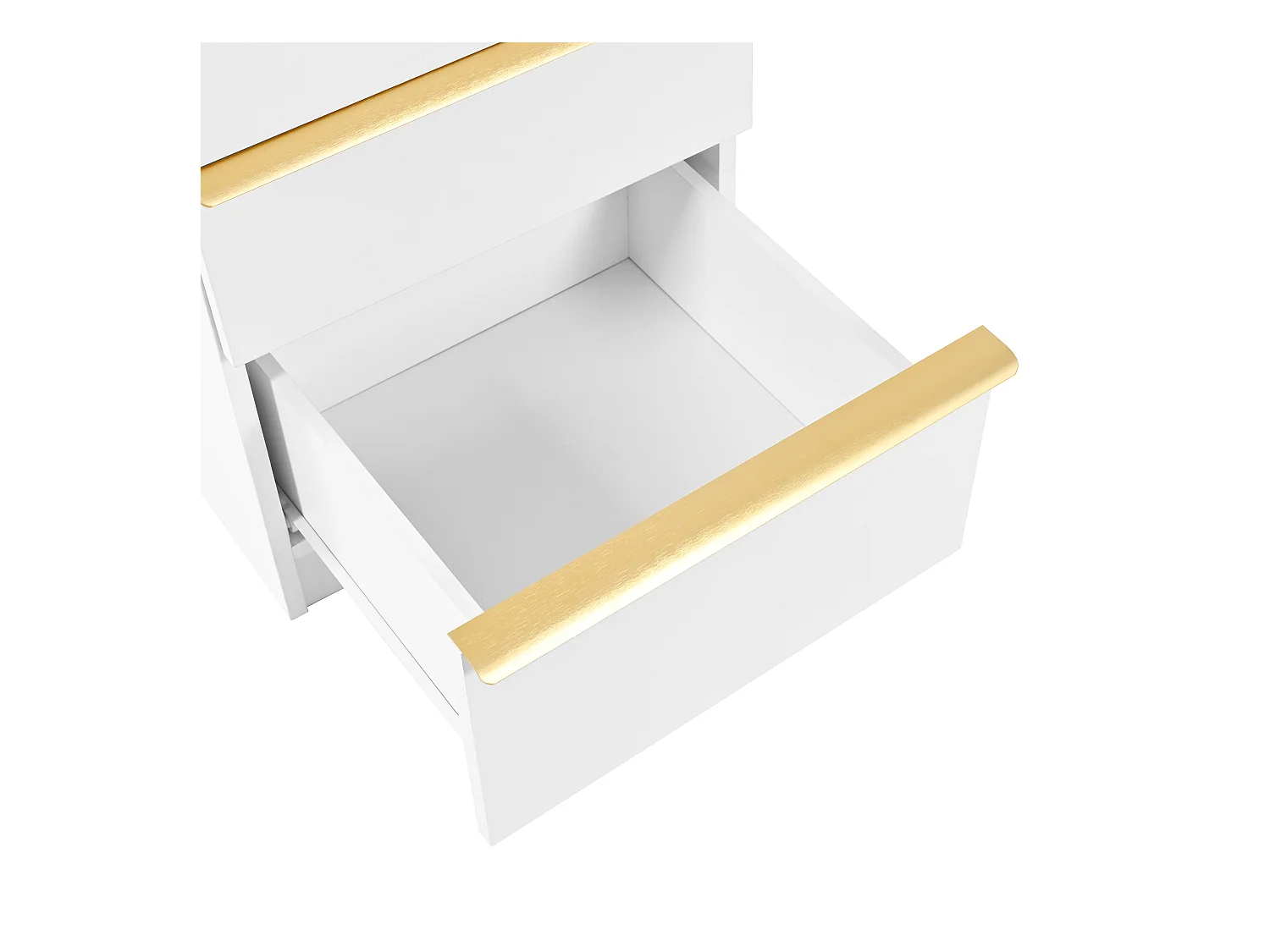 Coiffeuse avec éclairage LED 100x41.5x102 cm - avec 6 tiroirs - plateau de coiffeuse extensible - blanc