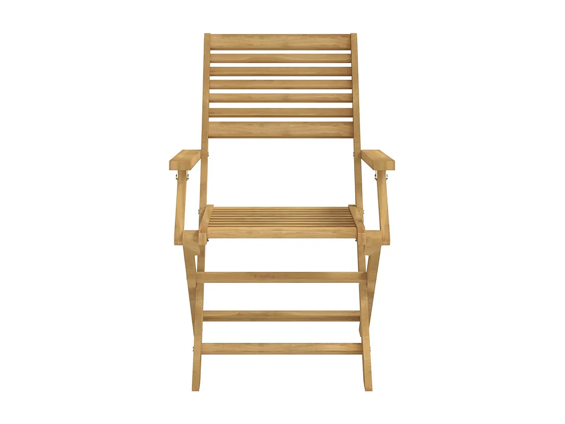 Chaises pliables de jardin lot de 6 bois massif d'acacia