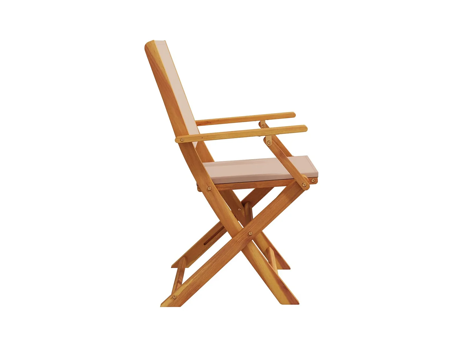 Cadeiras jardim dobráveis 6 peças tecido/madeira cinza-acastanhado