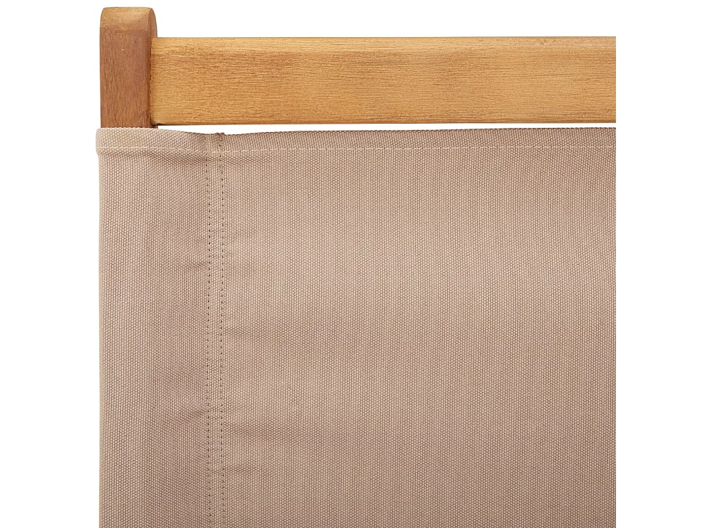 Chaises de jardin lot de 2 taupe bois d'acacia massif et tissu