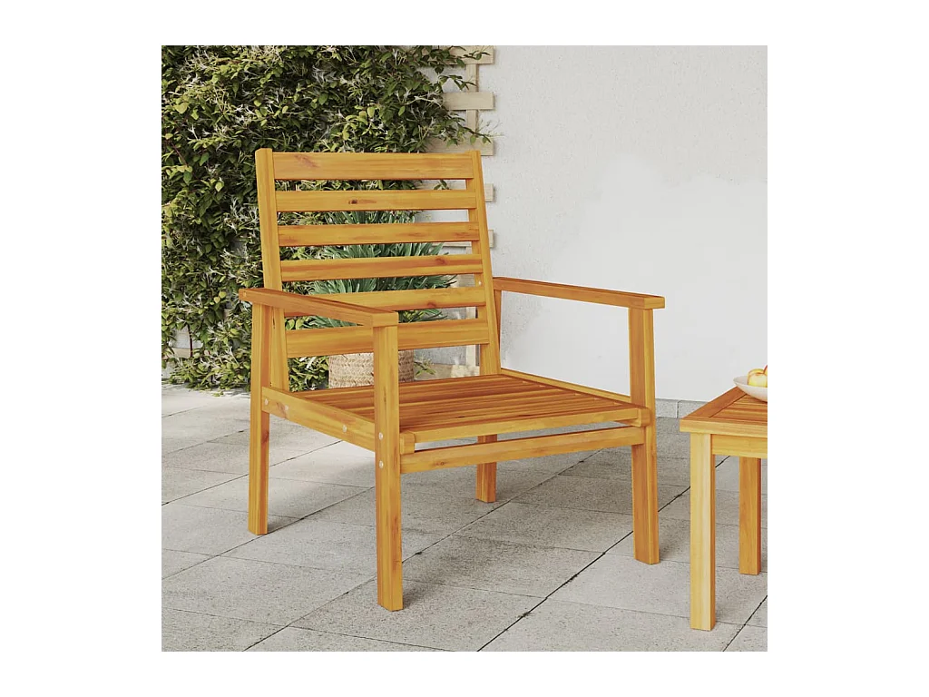 Tuinfauteuil 2 stuks 66,5 x 65 x 81 cm massief acaciahout