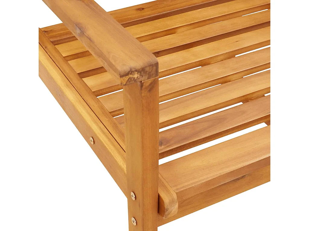 Tuinfauteuil 2 stuks 66,5 x 65 x 81 cm massief acaciahout