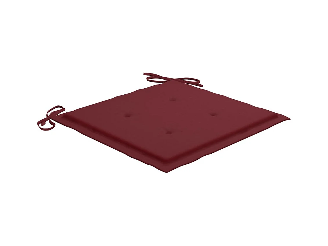 Cadeiras de jardim 6 peças com almofadões madeira de teca maciça