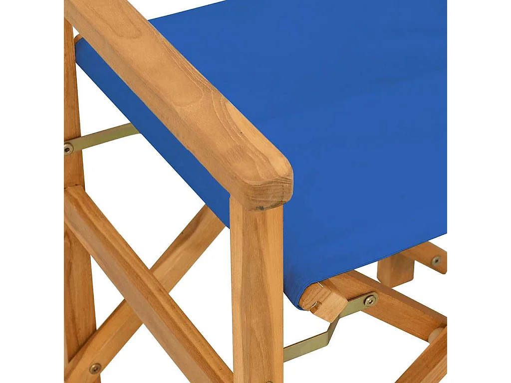 Chaises de metteur en scène pliantes lot de 2 Bois teck massif