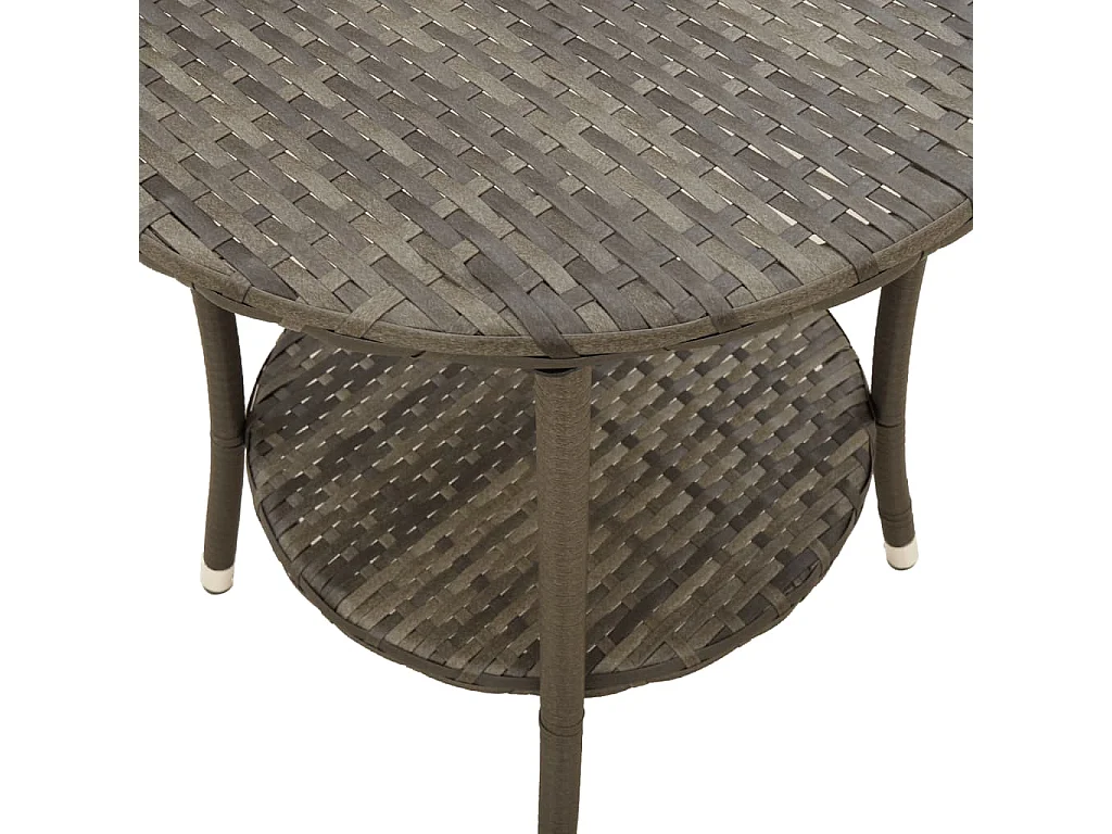 Chaises inclinables de jardin lot de 2 et table résine tressée