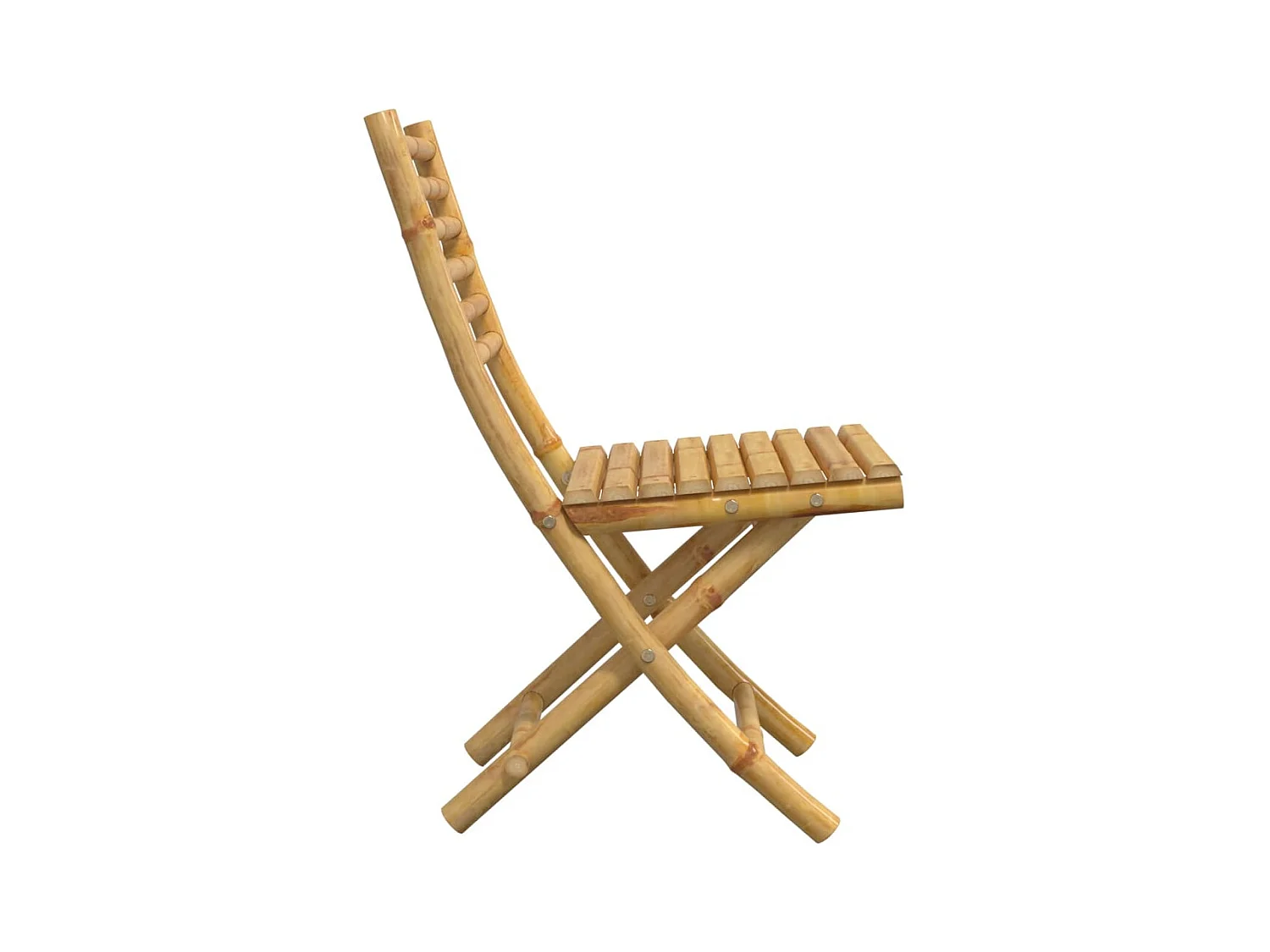 Chaises pliables de jardin lot de 6 43x54x88 cm bambou