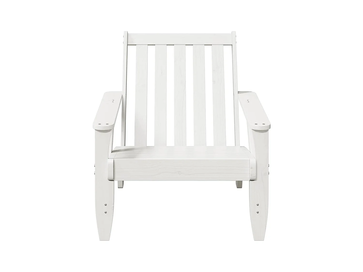 Cadeiras jardim Adirondack 2 peças 75x77x77cm pinho maciça branco