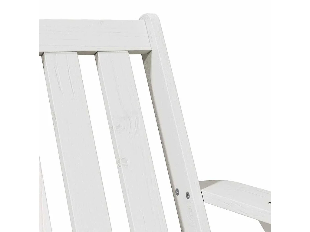 Cadeiras jardim Adirondack 2 peças 75x77x77cm pinho maciça branco