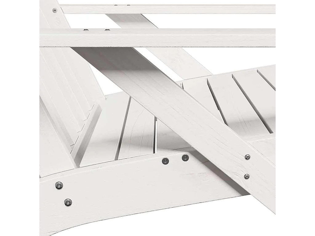 Chaises de jardin adirondack lot de 2 75x77x77 cm