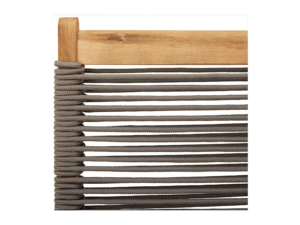 Tuinstoelen 2 st massief acaciahout en polypropeen grijs