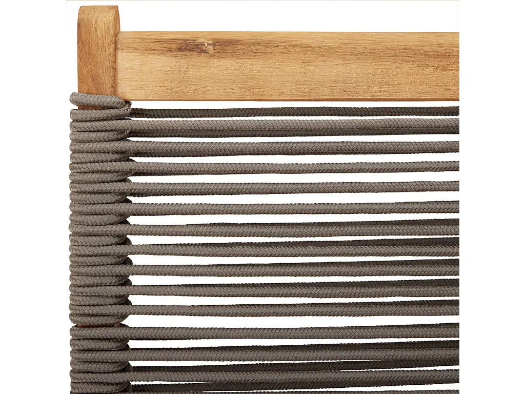 Tuinstoelen 2 st massief acaciahout en polypropeen grijs