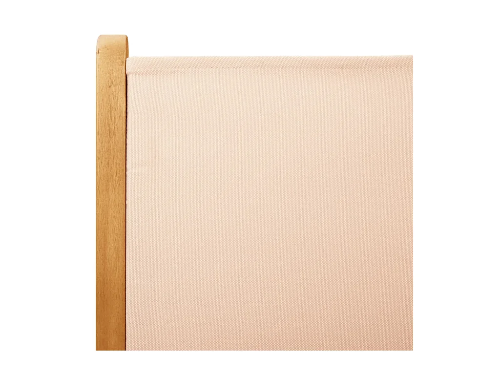 Chaises de jardin lot de 2 beige bois d'acacia massif et tissu