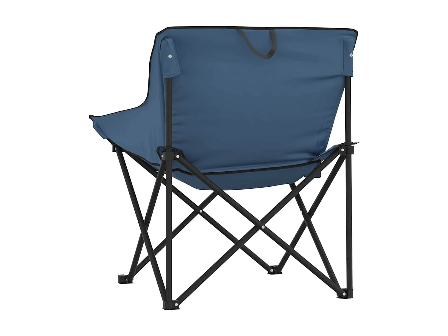 Sillas de camping con bolsillo plegables 2 unidades azul
