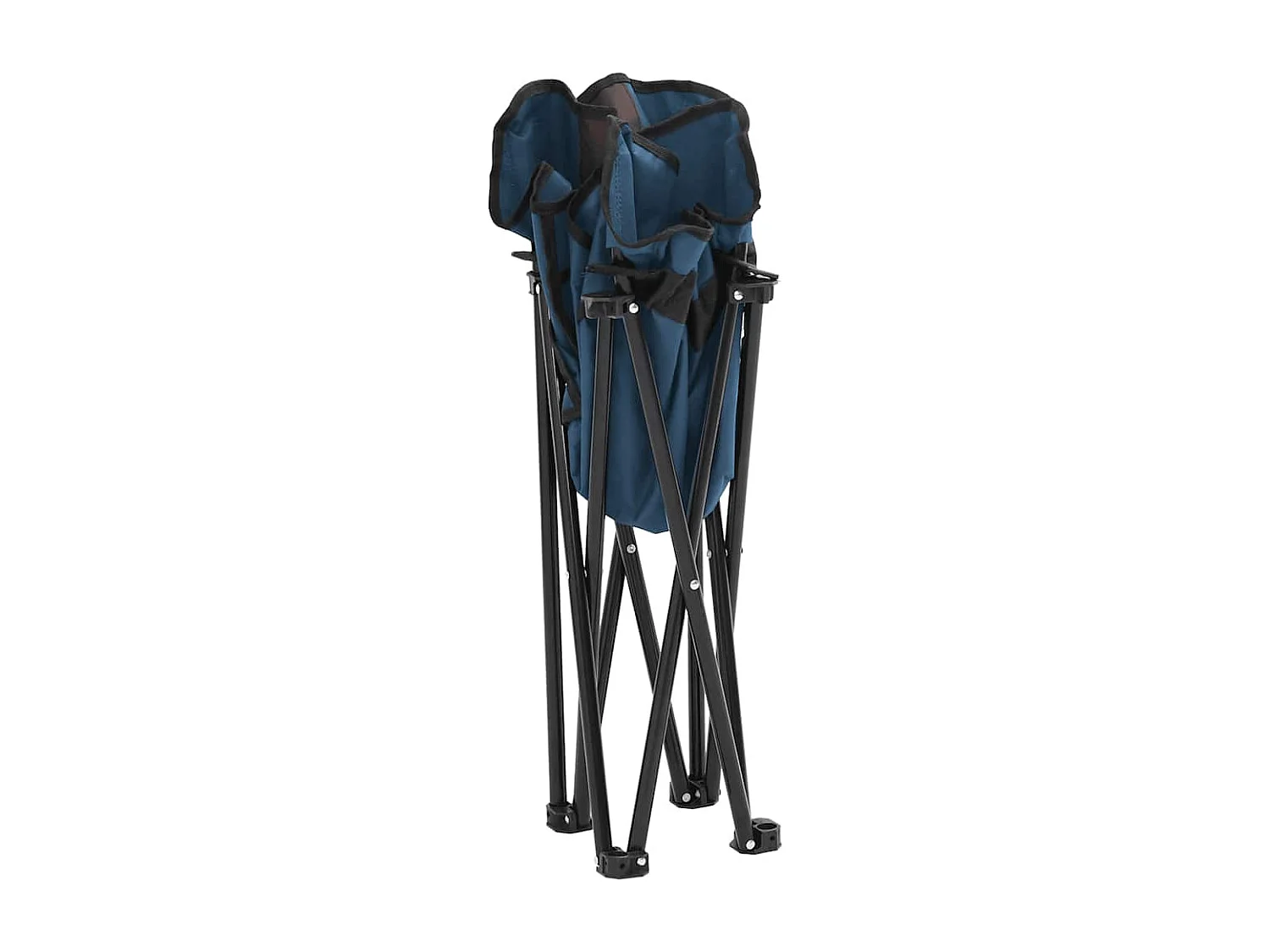 Sillas de camping con bolsillo plegables 2 unidades azul