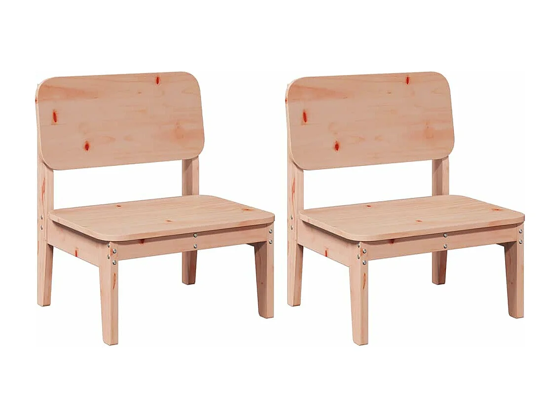Tuinstoelen 2 st 60x52,5x72 cm massief douglashout