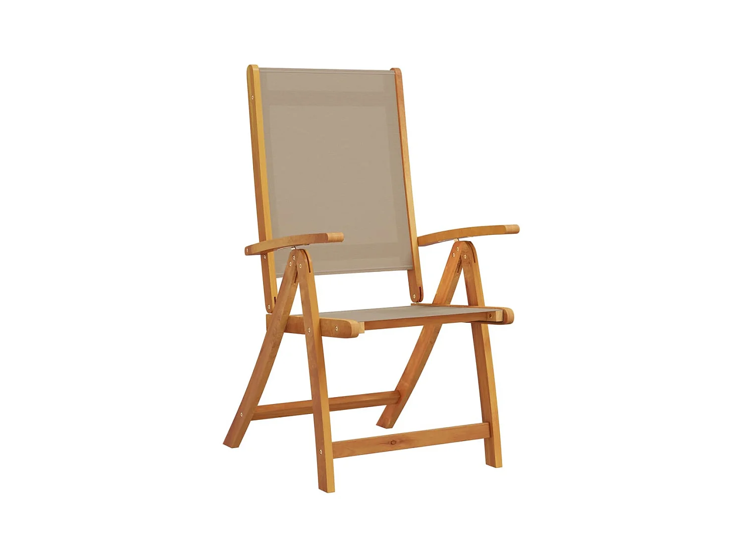 Tuinstoelen inklapbaar 2 stukkenmassief acaciahout en textileen