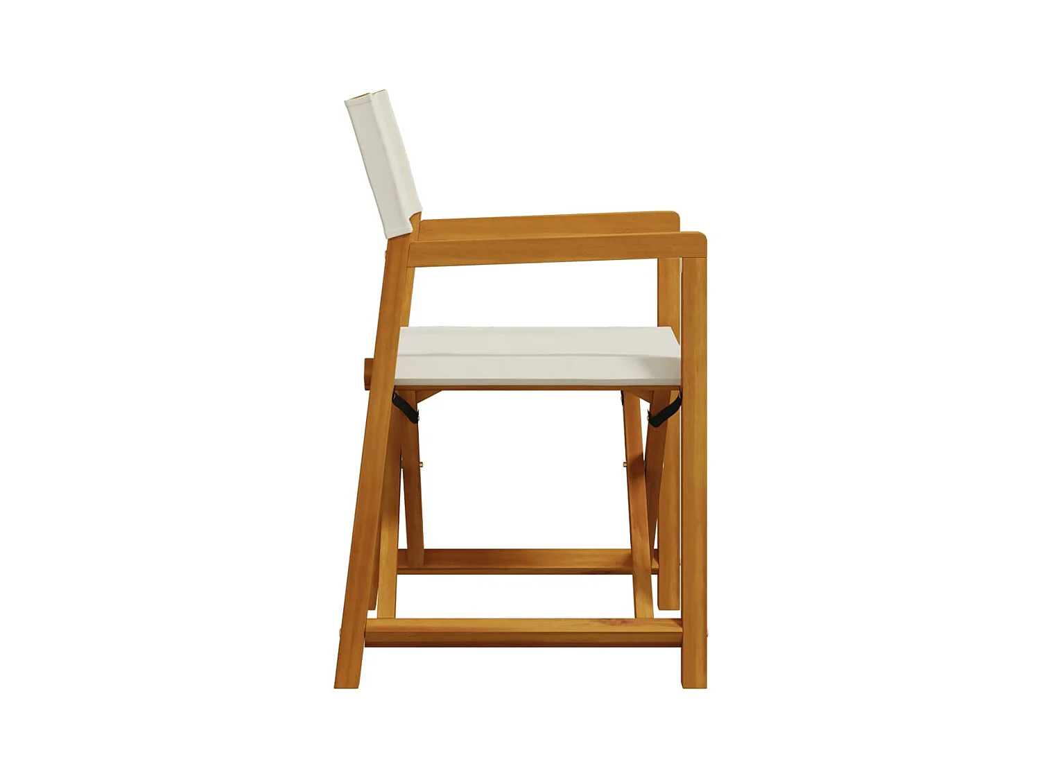 Sillas de jardín plegables 2 unidades tela blanco crema